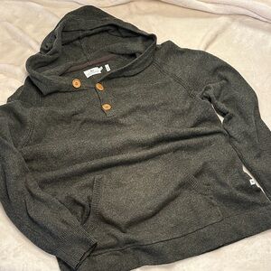 7 Diamonds Hooded Sweater with Wooden Buttons
